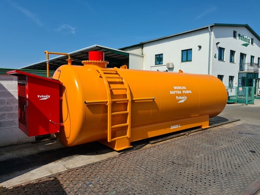Horizontal mobile oil pump